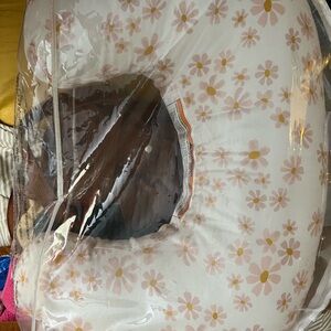 Boppy Floral Nursing Pillow in Soft Pink and Yellow